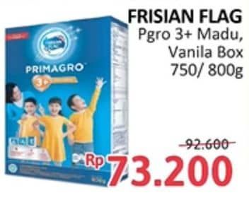 Promo Harga Frisian Flag Primagro 3+ Madu, Vanilla 750 gr - Alfamidi