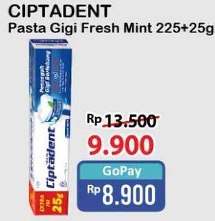 Promo Harga Ciptadent Pasta Gigi Maxi 12 Plus Fresh Mint 250 gr - Alfamart