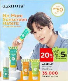 Promo Harga Azarine Hydrasoothe Sunscreen Gel SPF45  - Watsons