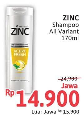 Promo Harga Zinc Shampoo All Variants 170 ml - Alfamidi