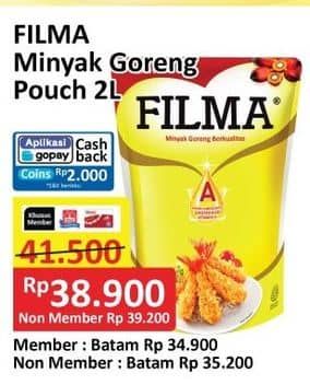 Promo Harga Filma Minyak Goreng 2000 ml - Alfamart