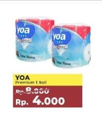 Promo Harga YOA Tissue Premium 1 roll - Yogya