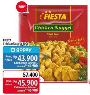 Promo Harga FIESTA Naget Chicken Nugget 500 gr - Alfamidi