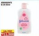 Johnsons Baby Oil 50 ml Diskon 19%, Harga Promo Rp11.900, Harga Normal Rp14.700