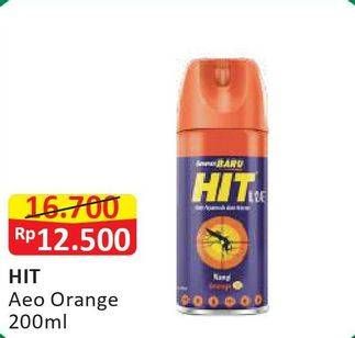 Promo Harga HIT Aerosol Orange 200 ml - Alfamart