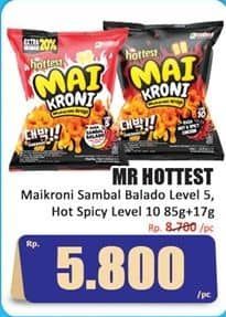 Promo Harga Mr Hottest Maikroni Balado, Hot Spicy Chicken 102 gr - Hari Hari