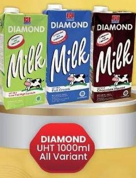Promo Harga DIAMOND Milk UHT All Variants 1000 ml - LotteMart