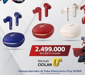 Promo Harga ANKER Marvel Soundcore Life P3 Noise Cancelling Earbuds A3939  - Electronic City