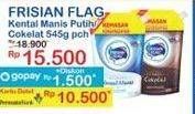 Promo Harga Frisian Flag Susu Kental Manis Cokelat, Putih 545 gr - Indomaret