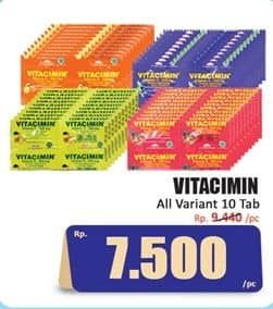 Promo Harga Vitacimin Vitamin C - 500mg Sweetlets (Tablet Hisap) All Variants per 10 str 2 pcs - Hari Hari