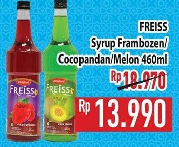 Promo Harga Freiss Syrup Frambozen, Melon, Cocopandan 500 ml - Hypermart