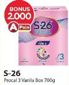 Promo Harga S26 Procal Susu Pertumbuhan Vanilla 700 gr - Alfamart