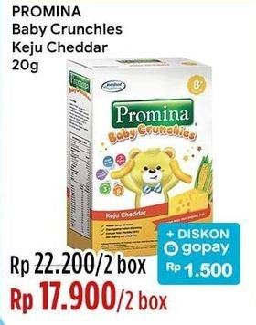 Promo Harga Promina 8+ Baby Crunchies Keju 20 gr - Indomaret