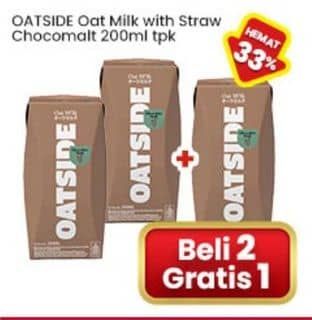 Promo Harga Oatside UHT Milk Chocolate Malt 200 ml - Indomaret