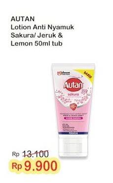 Promo Harga Autan Lotion Anti Nyamuk Sakura, Jeruk Lemon 50 ml - Indomaret