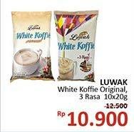 Promo Harga Luwak White Koffie Original, 3 Rasa per 10 sachet 20 gr - Alfamidi