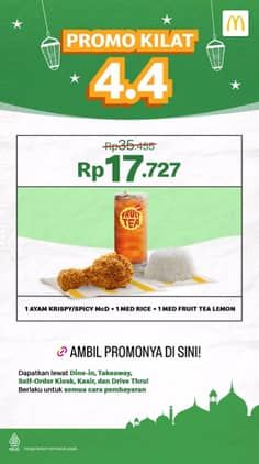 Promo Harga Promo Kilat 4.4  - McD