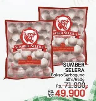 Promo Harga Sumber Selera Bakso Sapi SB Serba Guna 50 pcs - LotteMart