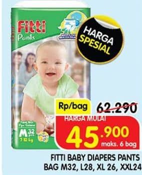 Promo Harga Fitti Pants M32, L28, XL26, XXL24 24 pcs - Superindo