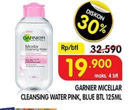 Promo Harga GARNIER Micellar Water Blue, Pink 125 ml - Superindo