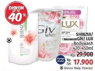 Promo Harga LUX/GIV/SHINZUI Body Wash 420ml - 450ml  - LotteMart