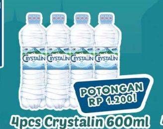 Promo Harga Crystalline Air Mineral 600 ml - Hypermart