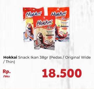 Promo Harga Hokkai Snack Ikan Original, Pedas 38 gr - Carrefour