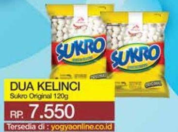 Promo Harga DUA KELINCI Kacang Sukro Original 120 gr - Yogya
