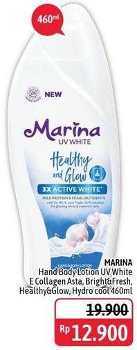 Promo Harga MARINA Hand Body Lotion E Collagen Asta, Bright Fresh, Healthy Glow, Hydro Cool 460 ml - Alfamidi