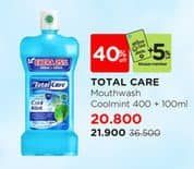 Promo Harga Total Care Mouthwash Cool Mint 500 ml - Watsons