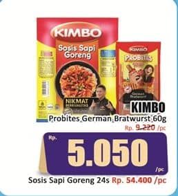 Promo Harga Kimbo Probites Original German Bratwurst 60 gr - Hari Hari