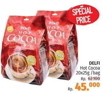 Promo Harga Delfi Hot Cocoa Indulgence per 20 sachet 25 gr - LotteMart