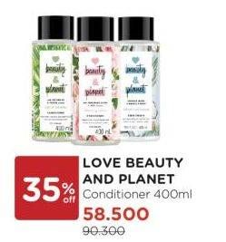 Promo Harga Love Beauty And Planet Conditioner 400 ml - Watsons