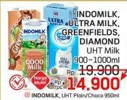 Promo Harga Indomilk/Ultra Milk/Greenfields/Diamond UHT Milk  - LotteMart