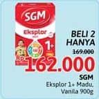 Promo Harga SGM Eksplor 1+ Susu Pertumbuhan Madu, Vanila 900 gr - Alfamidi