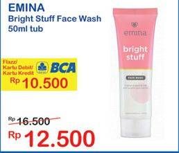 Promo Harga EMINA Bright Stuff Face Wash 50 ml - Indomaret