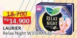 Promo Harga Laurier Relax Night 35cm 12 pcs - Alfamart