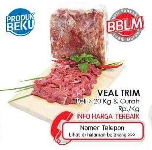 Promo Harga Sapi Veal Trim per 20 kg - Lotte Grosir