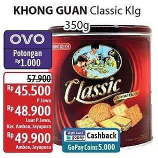 Promo Harga Khong Guan Classic Assorted Biscuit 350 gr - Alfamidi