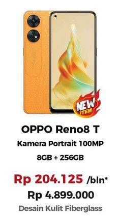 Promo Harga Oppo Reno8 5G 8GB + 256GB  - Erafone