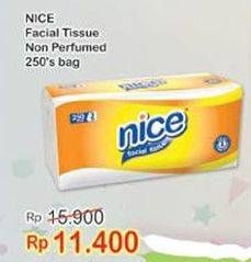 Promo Harga NICE Facial Tissue Non Perfumed 250 pcs - Indomaret