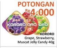 Promo Harga KORORO Jelly Grape, Strawberry, Muscat 40 gr - Alfamidi