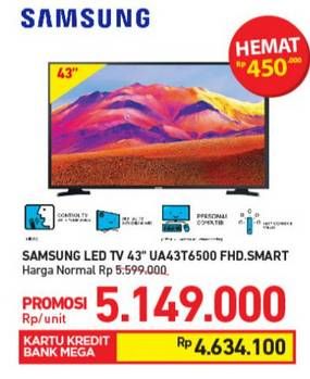 Promo Harga SAMSUNG UA43T6500 | Smart LED TV  - Carrefour