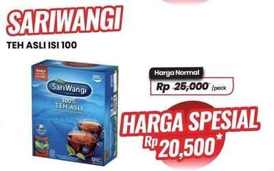 Promo Harga Sariwangi Teh Asli 185 gr - Carrefour