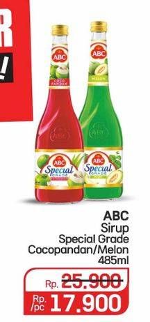 Promo Harga ABC Syrup Special Grade Coco Pandan, Melon 485 ml - Lotte Grosir