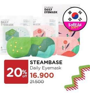 Promo Harga STEAMBASE Daily Eye Mask  - Watsons