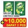 Promo Harga SUNLIGHT Pencuci Piring Lime 1600 ml - Hypermart