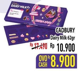 Promo Harga CADBURY Dairy Milk Original 65 gr - Hypermart