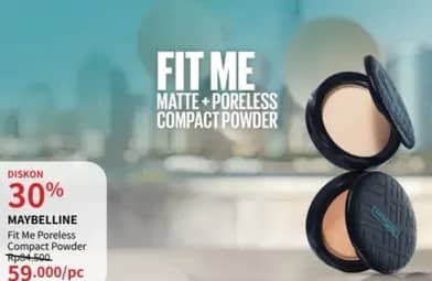 Promo Harga Maybelline Fit Me Matte + Poreless Powder  - Guardian