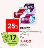 Promo Harga Frozz Candy Anggur Mint, Blueberry Mint, Cherry Mint 15 gr - Watsons